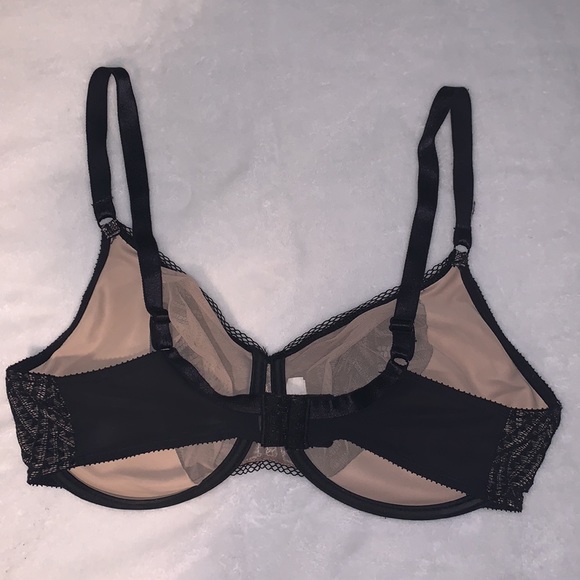 Chantelle black lace bra 36dd - Picture 3 of 4